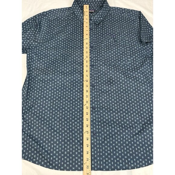 Patagonia Go To Short Sleeve Button Shirt Men’s XXL Blue Geometric AOP 52691 - Picture 10 of 13